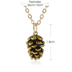 Collier avec Pendentif Pomme de Pin Femme