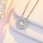 Halskjede med roterende stressavlastende anheng i zirkonia