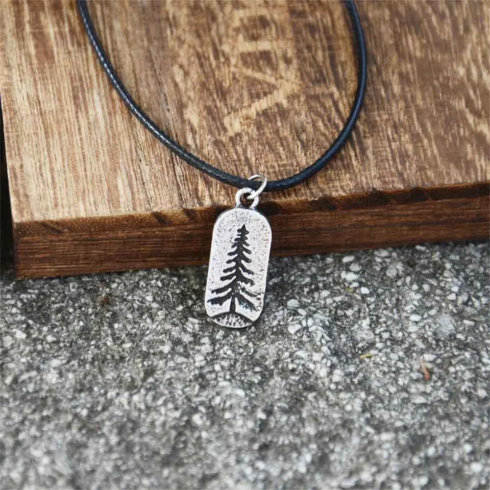 Collier avec Pendentif Sapin argent