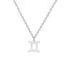 Halskjede med forgylt stjernetegn anheng