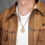 Halskjede med stjernetegn anheng