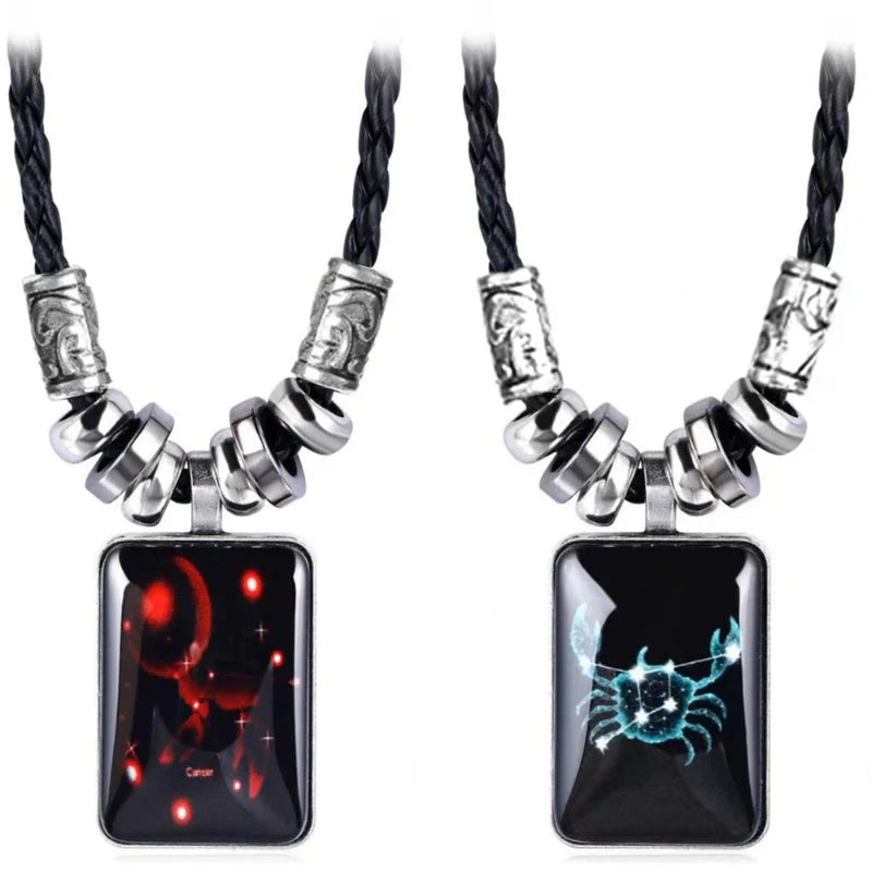 Collier avec Pendentif Signe du Zodiaque pour Homme