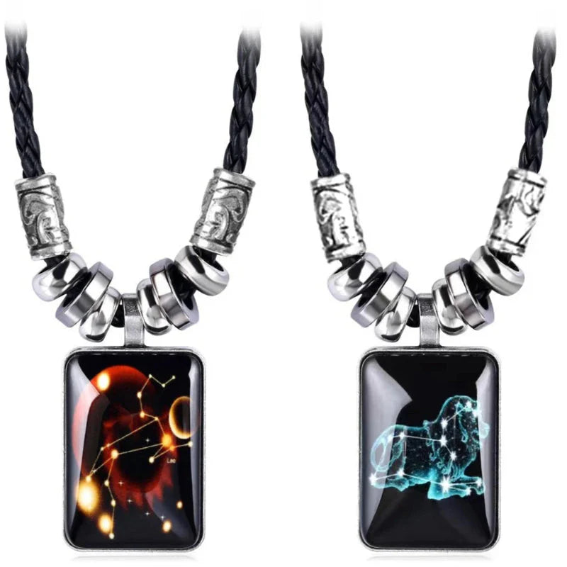 Collier avec Pendentif Signe du Zodiaque pour Homme