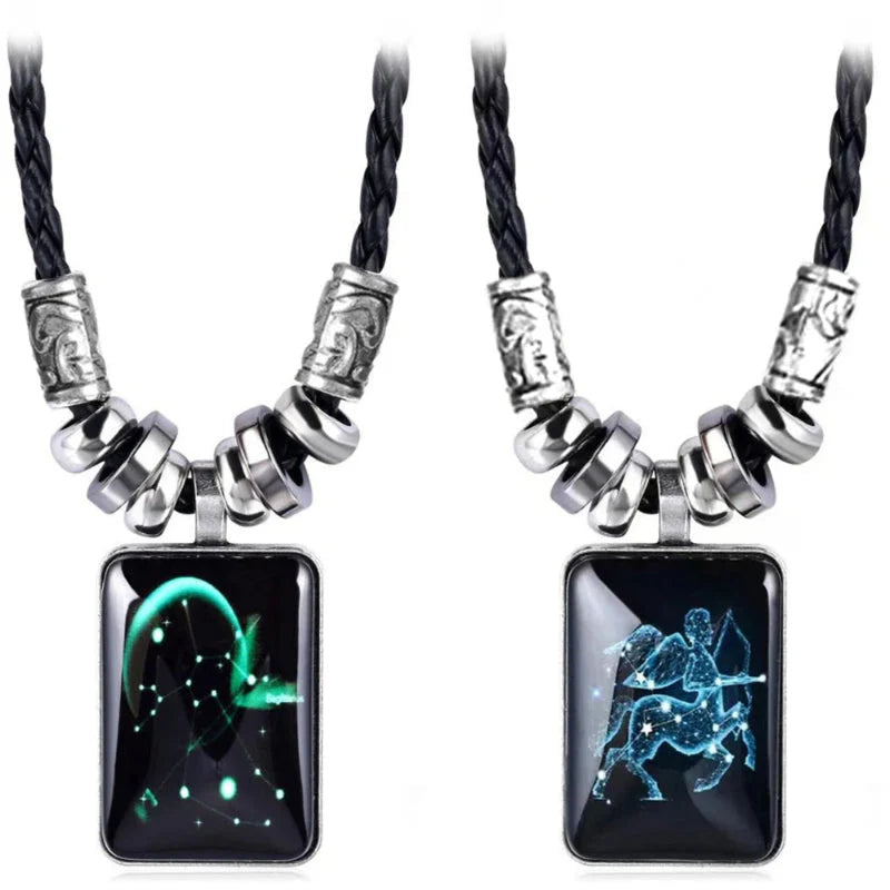 Collier avec Pendentif Signe du Zodiaque pour Homme