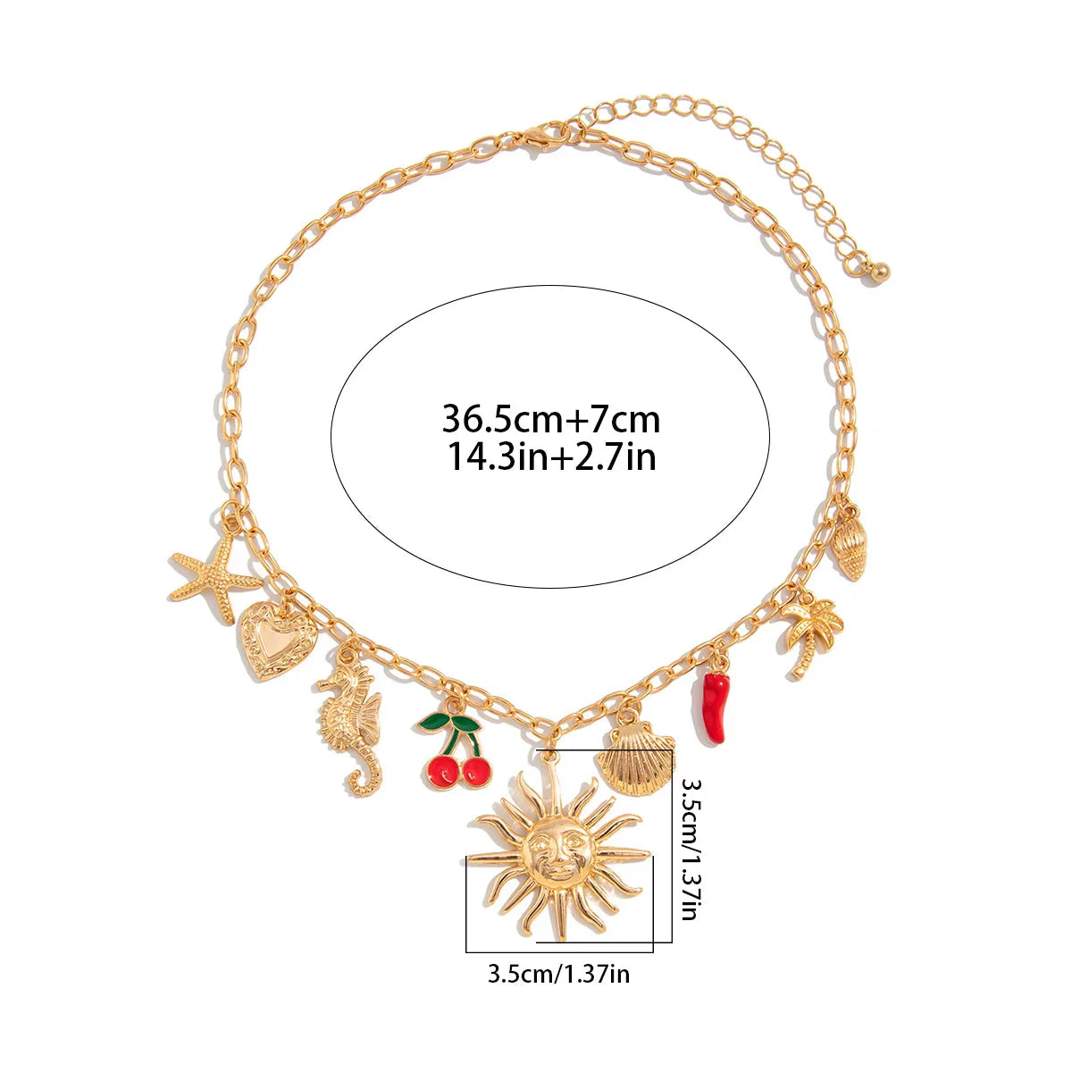 Halskæde med solvedhæng og muslinger