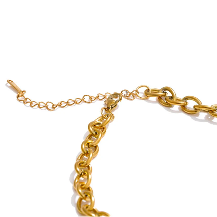 Halskæde med Sol og Måne Vedhæng til Kvinder