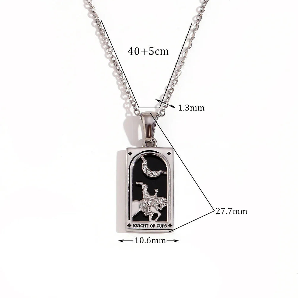 Collier avec Pendentif Tarot