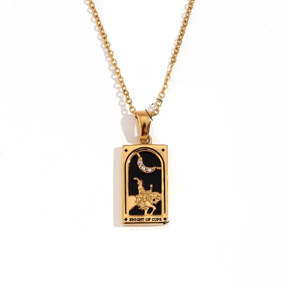 Collier avec Pendentif Tarot
