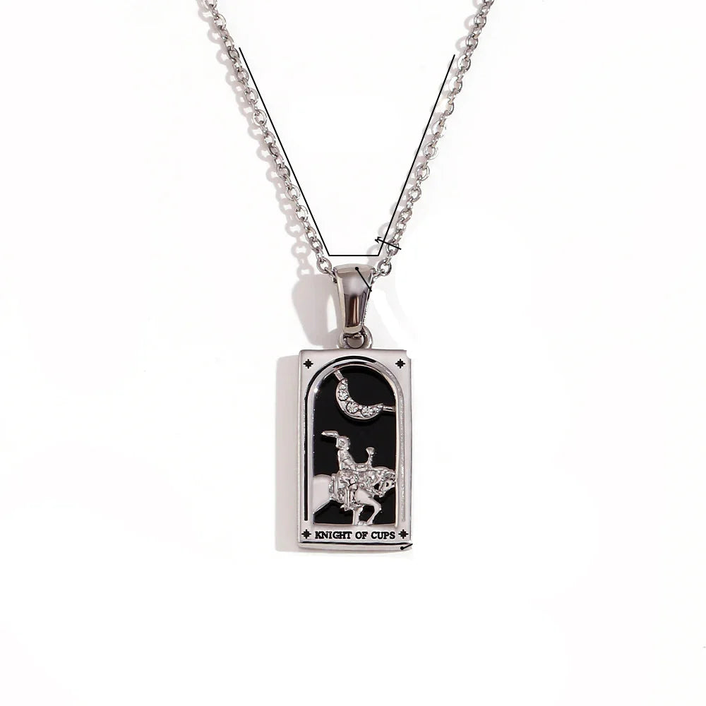 Collier avec Pendentif Tarot