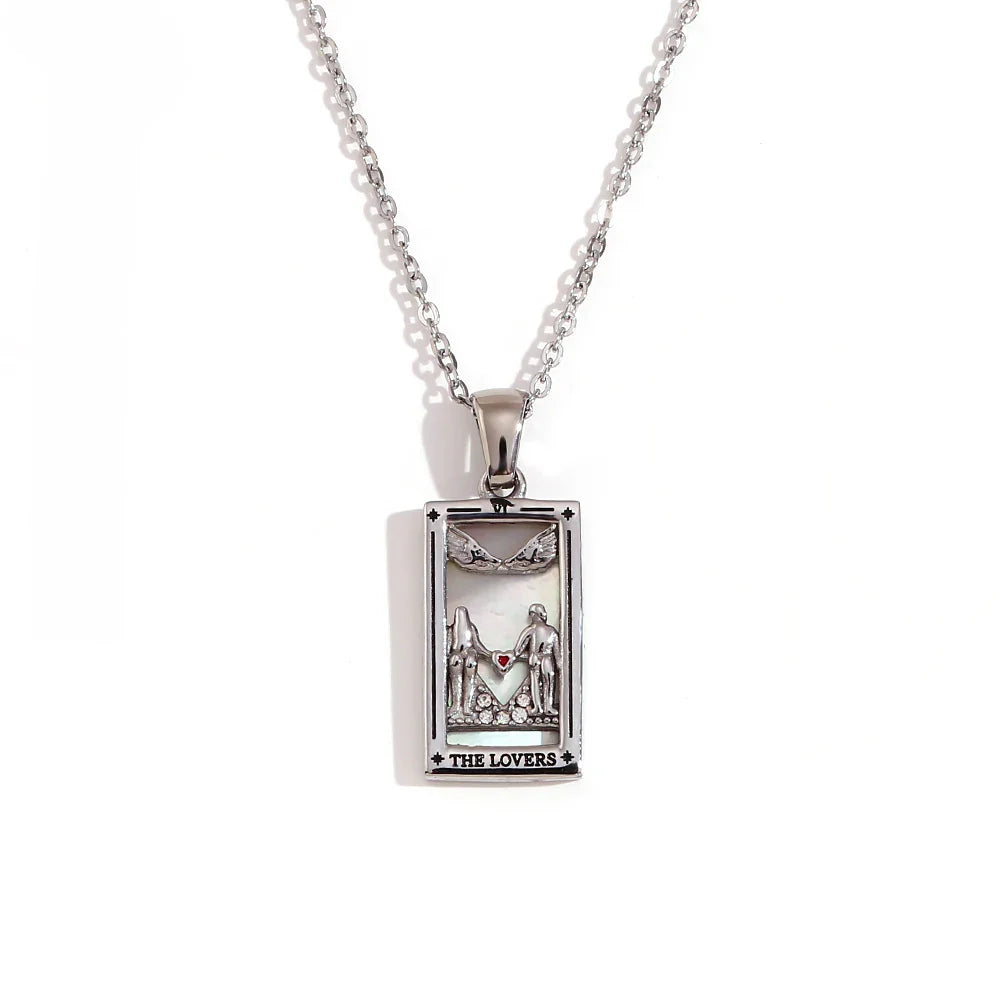 Collier avec Pendentif Tarot