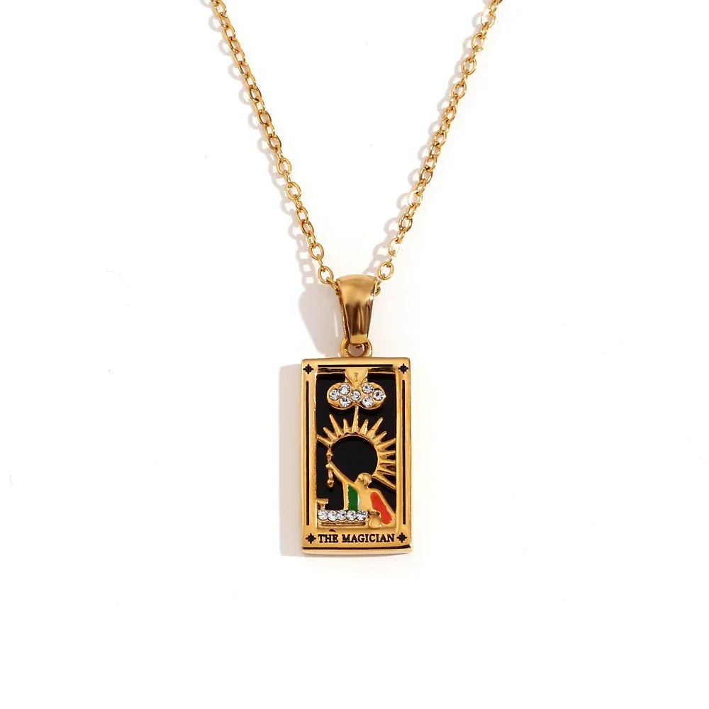 Collier avec Pendentif Tarot
