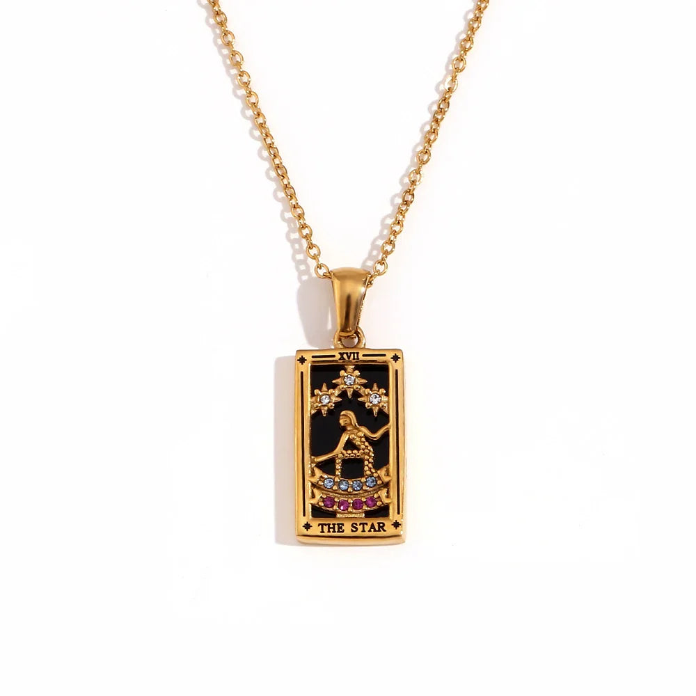 Collier avec Pendentif Tarot