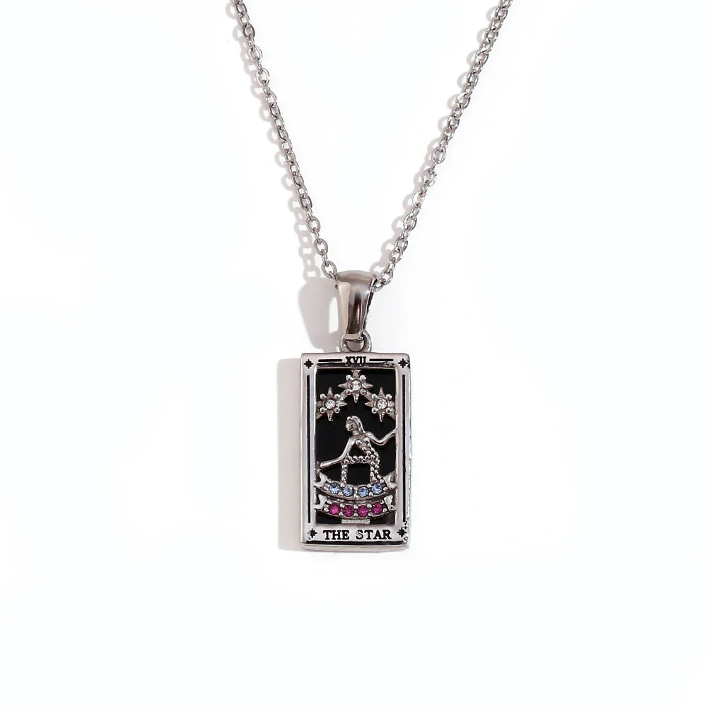 Collier avec Pendentif Tarot