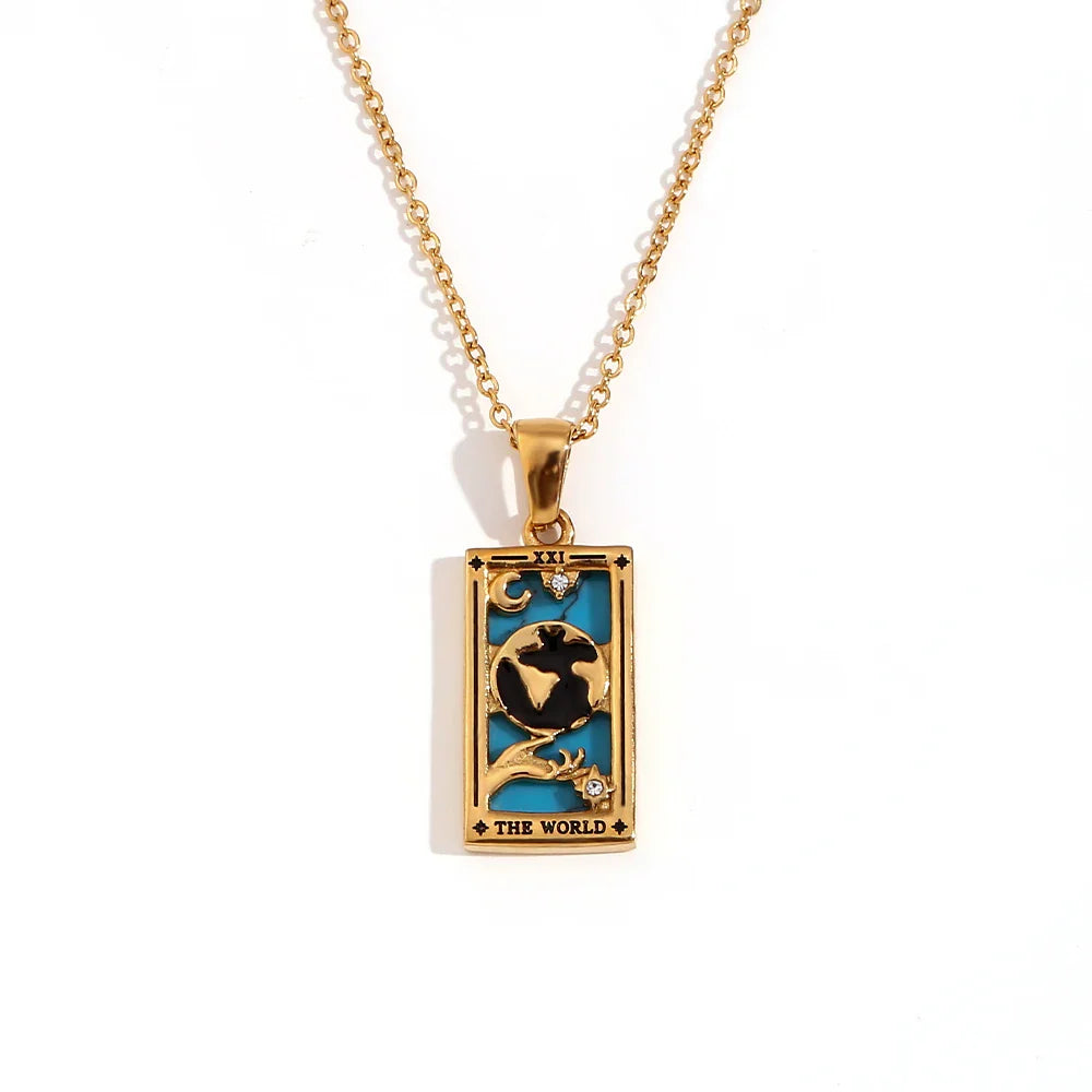 Collier avec Pendentif Tarot