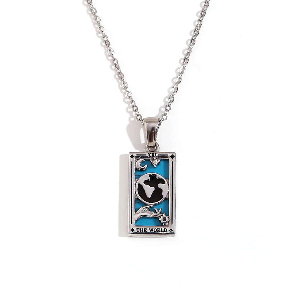 Collier avec Pendentif Tarot