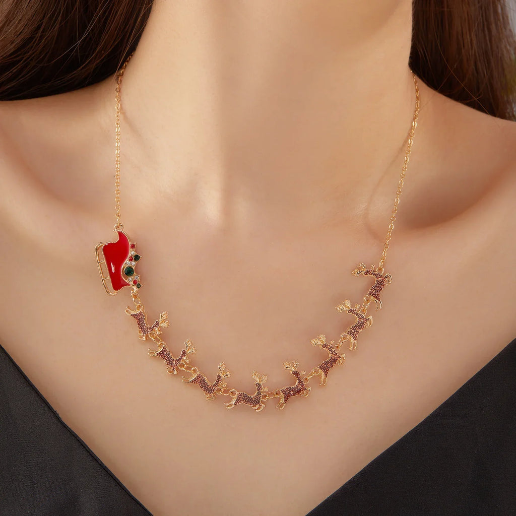 Halsband med julgranshänge