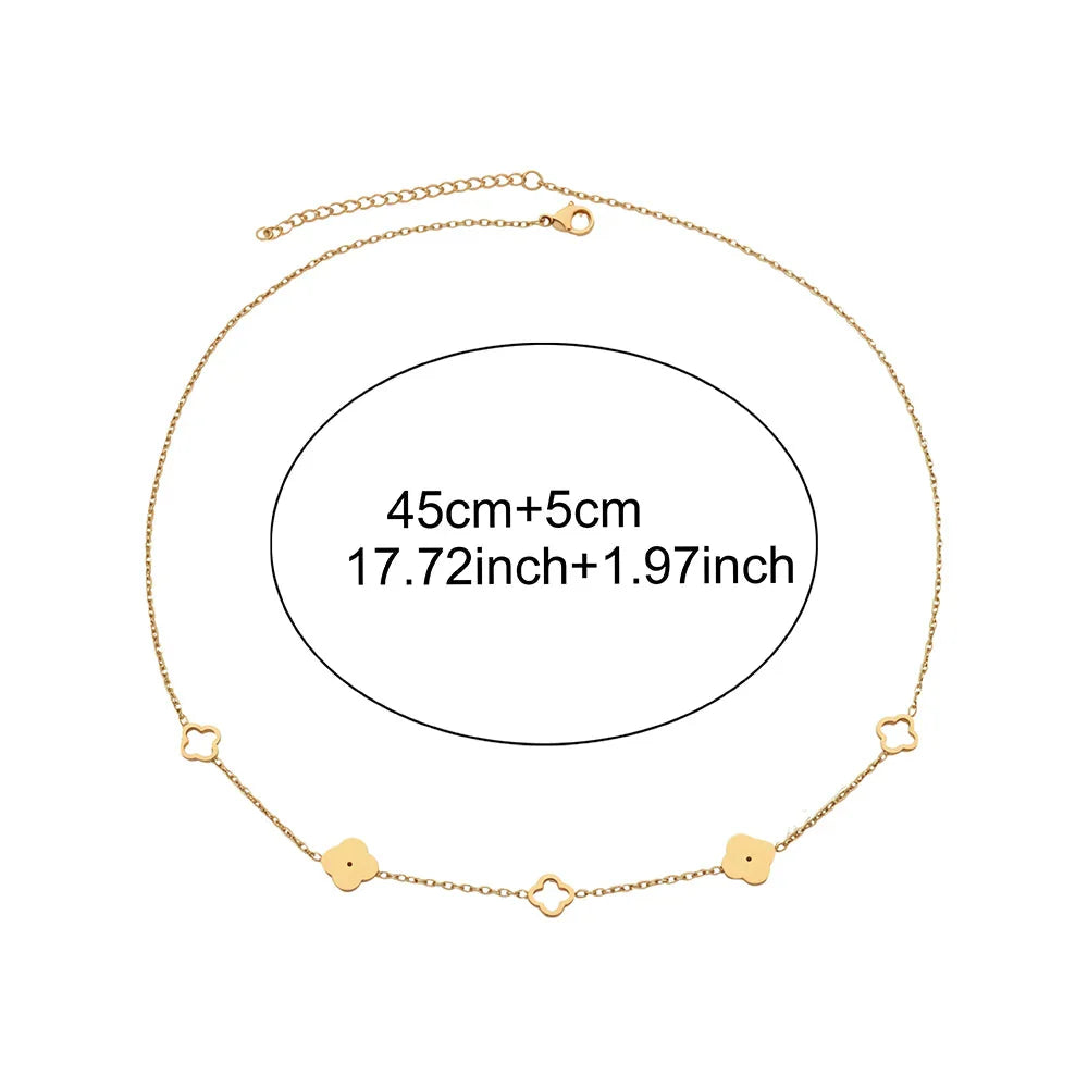 Náhrdelník s přívěskem čtyřlístku
