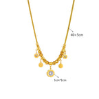 Collier avec Pendentifs en Zircon