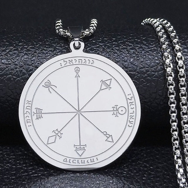 Halskæde med beskyttende talisman i sølv & guld sølv