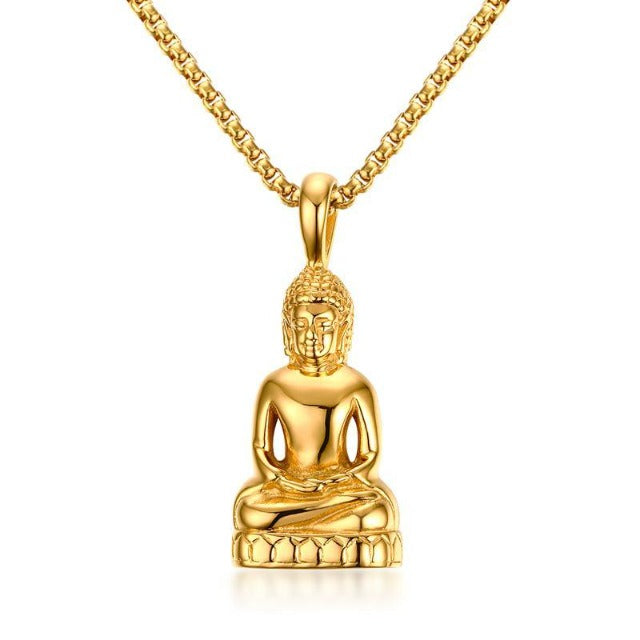 Buddha Halskæde Guld