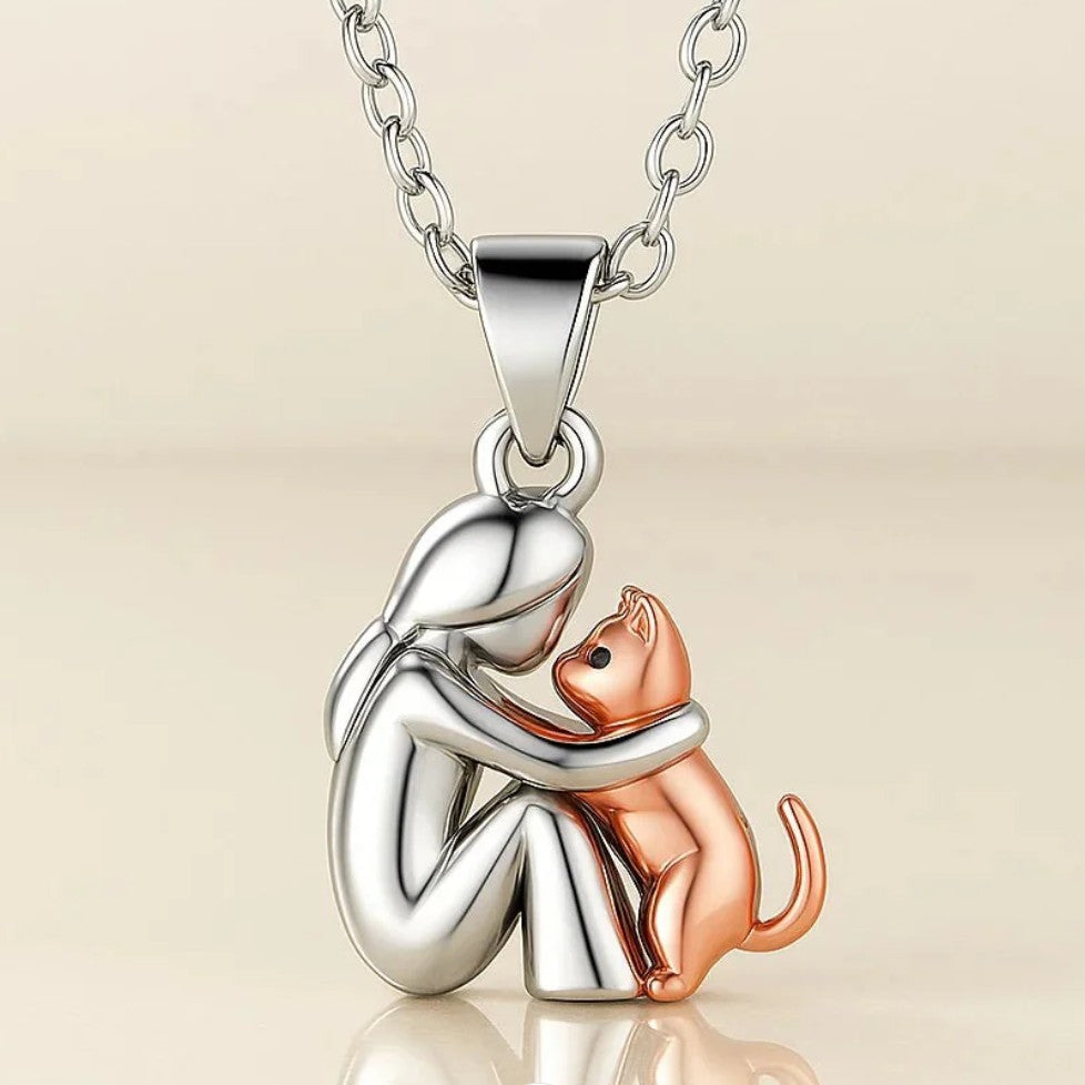 Naszyjnik Miłości Câlin Kot i Mistrz 