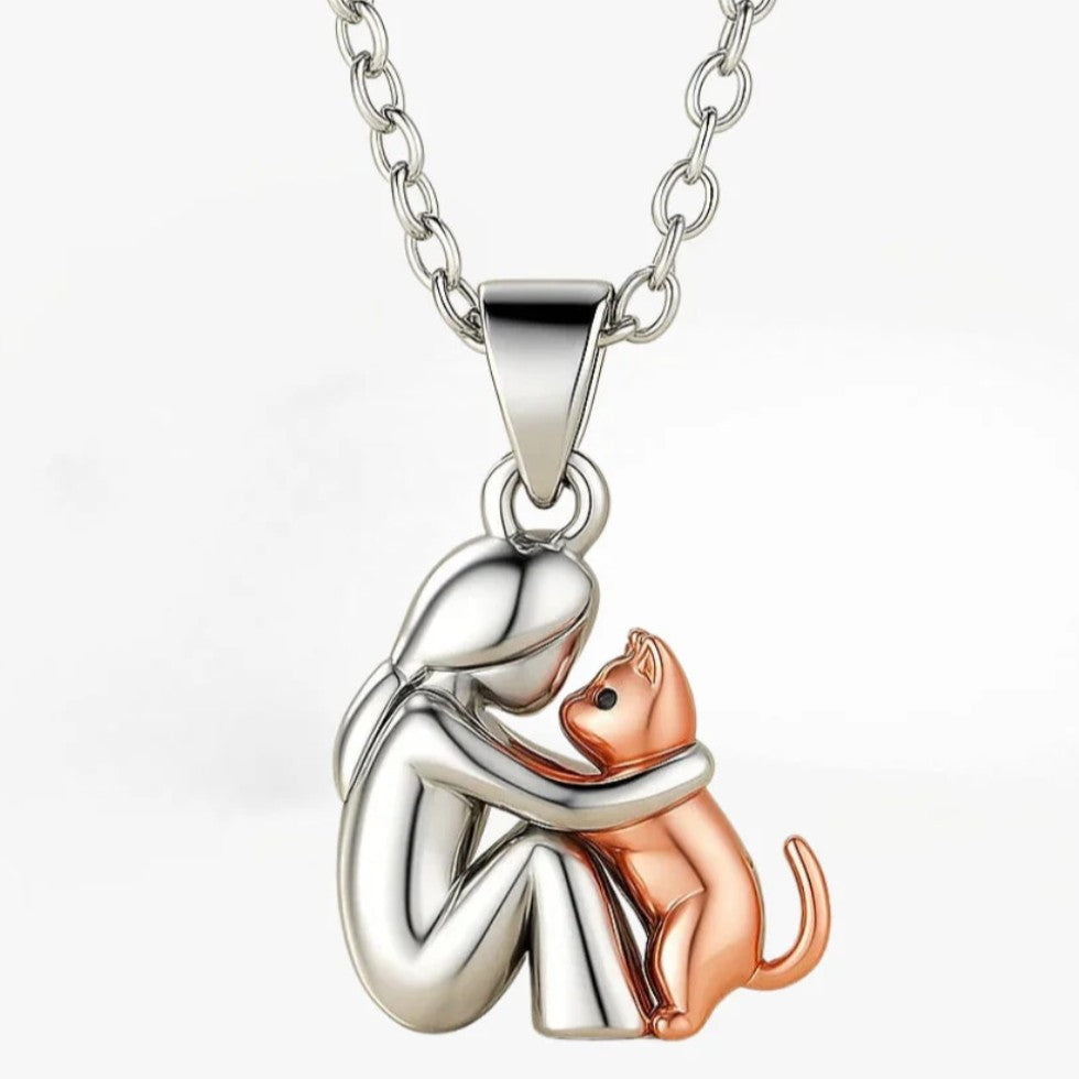 Naszyjnik Miłości Câlin Kot i Mistrz 