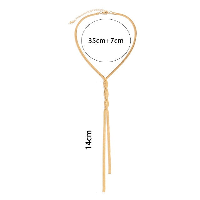 Collier de Décolleté Or & Argent pour Femme