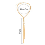 Halskæde med udskæring i guld & sølv til kvinder