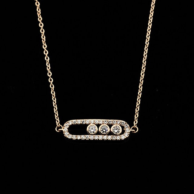 Collier de l'Infini Oriental or rose