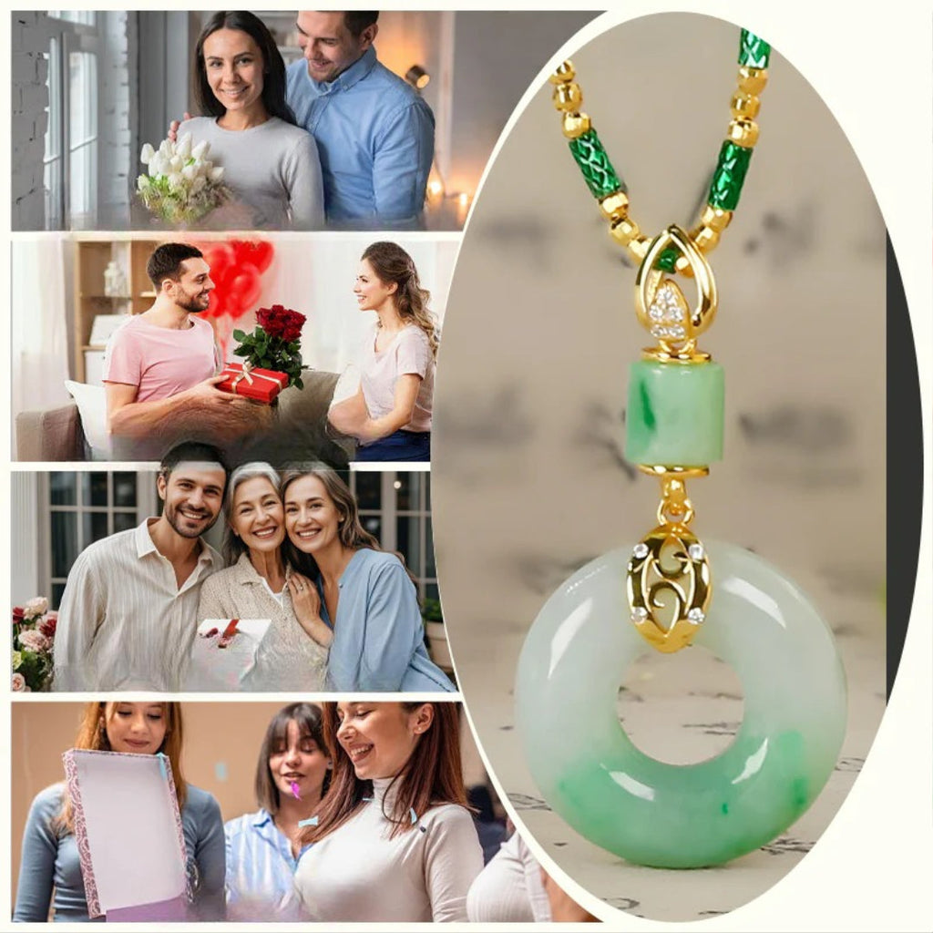 Fredens halskæde og velsignelse i Hetian jade 