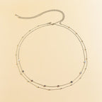 Magekjede for kvinner i sølv