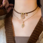 Dobbelt Solanheng Halskjede