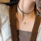 Dobbelt Solanheng Halskjede