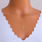 Halskjede Lotusglans gull