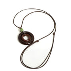 Tauhalskjede med rund anheng for kvinner