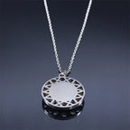 Halskjede og øredobber med tyrkisk blått ondt øye anheng halskjede