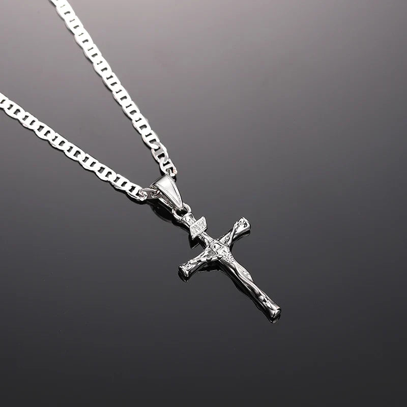 Collier et Pendentif Chrétien Jésus 1