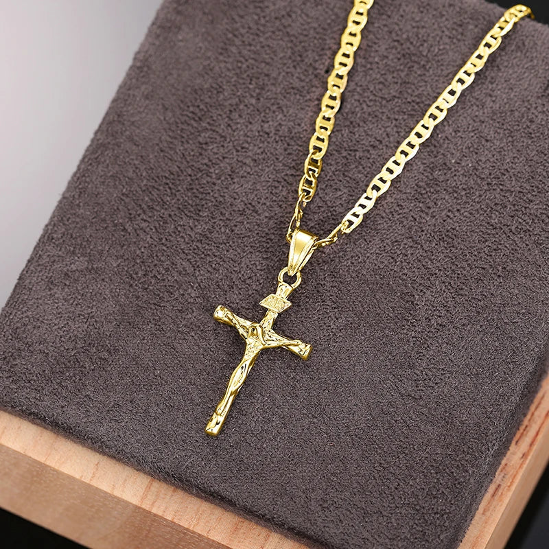 Collier et Pendentif Chrétien Jésus 1