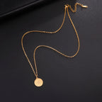 Dame Halskjede Kompass Anheng Vindrose Kardinal gull