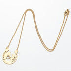 Náhrdelník s přívěskem podkovy, stříbro, talisman štěstí