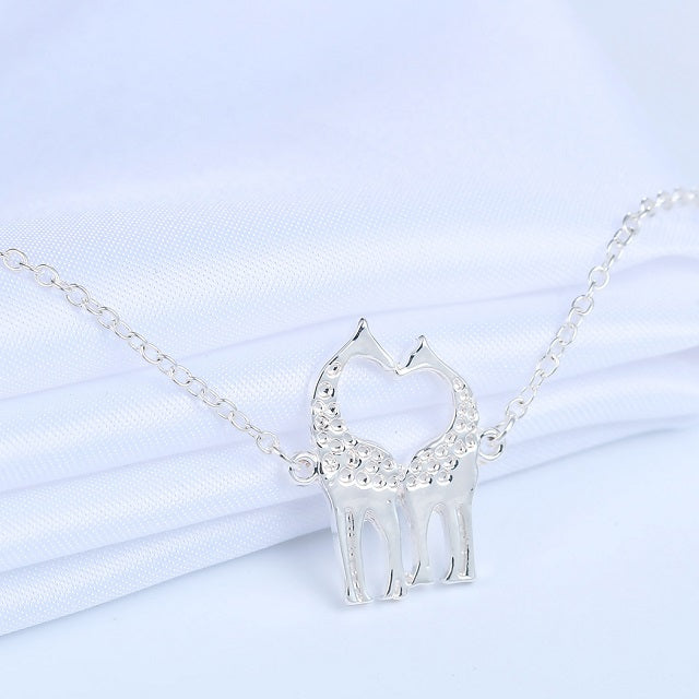 Collier Girafe Argent