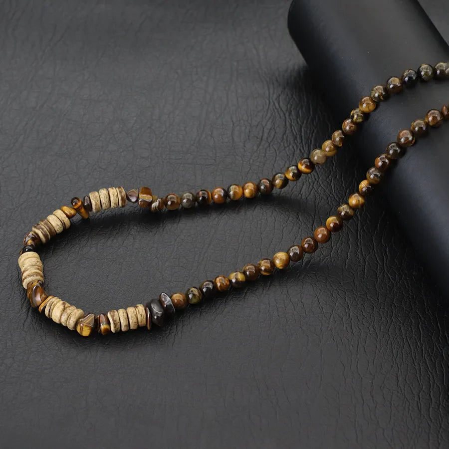 Collier Homme Pierre Oeil de Tigre