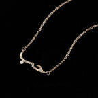 Islamisk halskæde til kvinder muslimsk arabisk rosaguld