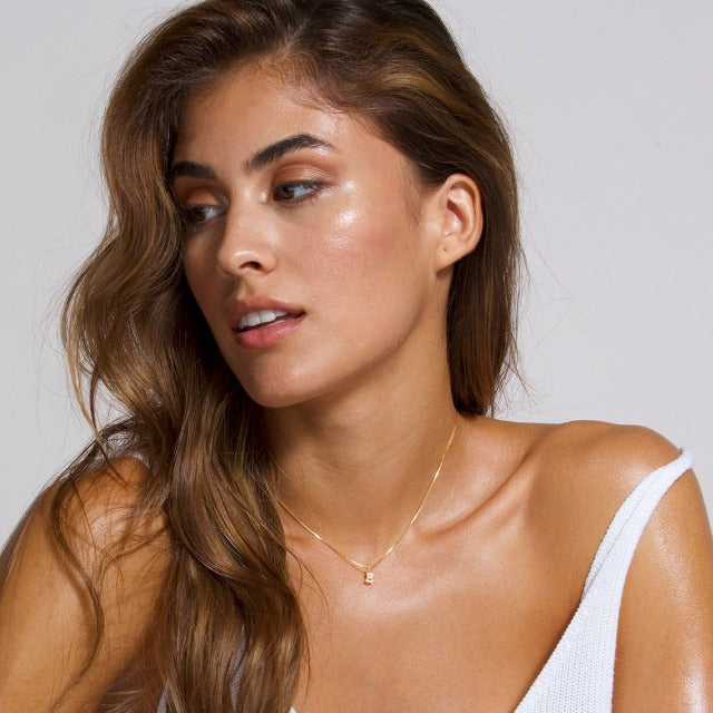 Personligt Halskæde med Bogstav Initial