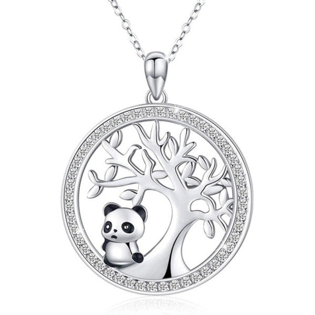 Collier Panda argent B
