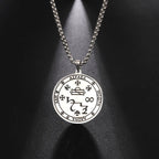 Halskæde med ærkeenglevedhæng i sølv