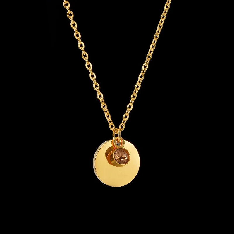 Collier Pendentif avec Pierre de Naissance