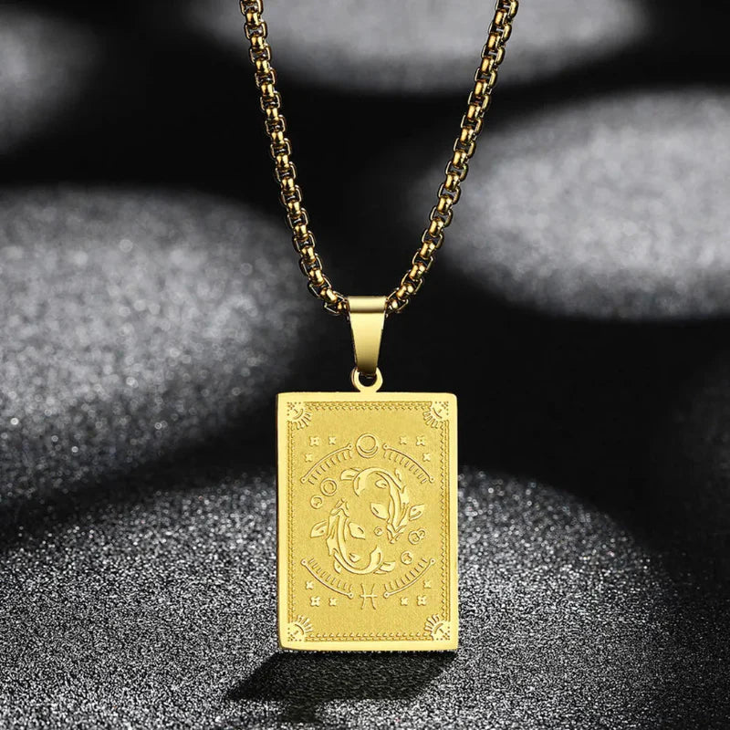 Collier Pendentif avec Signe du Zodiaque