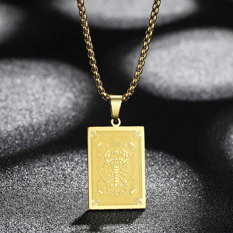 Collier Pendentif avec Signe du Zodiaque