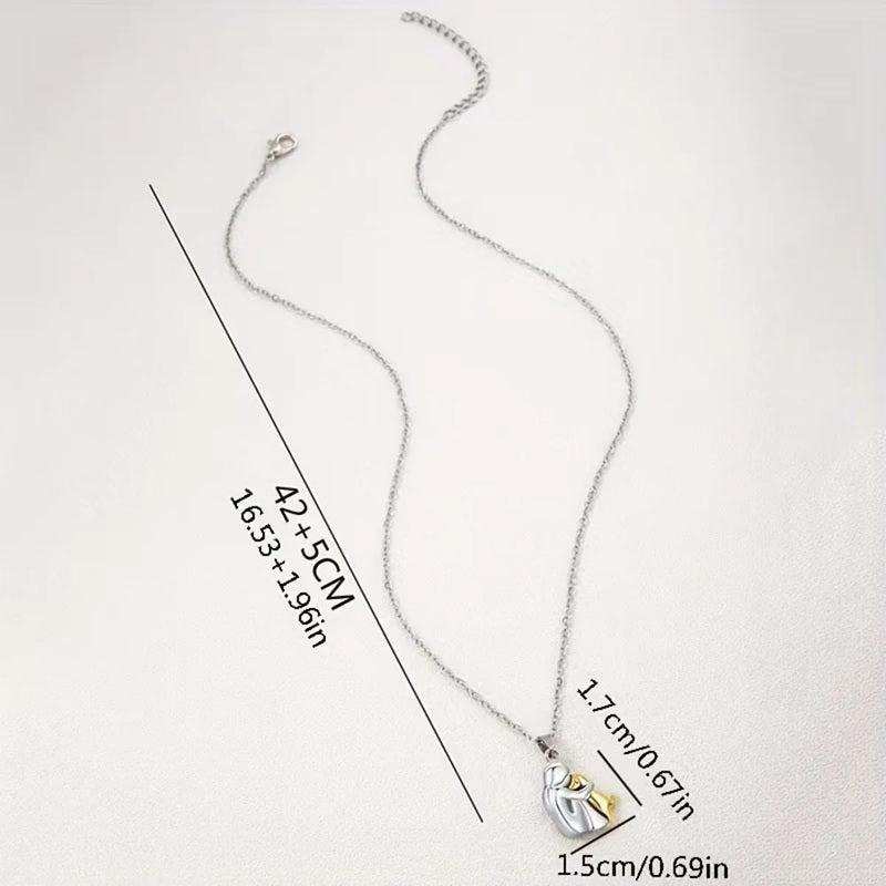 Halskæde med vedhæng Kram Hund og Ejer 